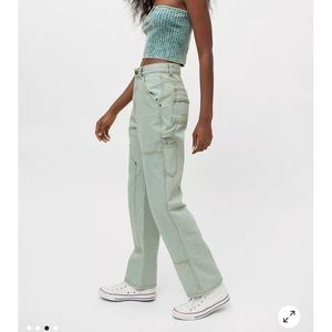 BDG High-Waisted Carpenter Jeans- Tinted Denim